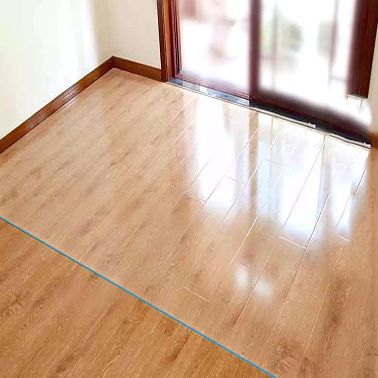 Clear Rectangle Mat 0.04"/0.06" Thick Transparent PVC Plastic Floor Protector Pad for parquet Hallway Office Kitchen Carpet Night Stand Custom Size (Color : T1mm/0.04")