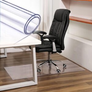 28x48 15x23 36x48 floors floor mat pvc clear hard-floor-chair-mats chair mats under desk protector pad easy glide slip resistant 0.04" 0.06" thick (color : t1.5mm/0.06")