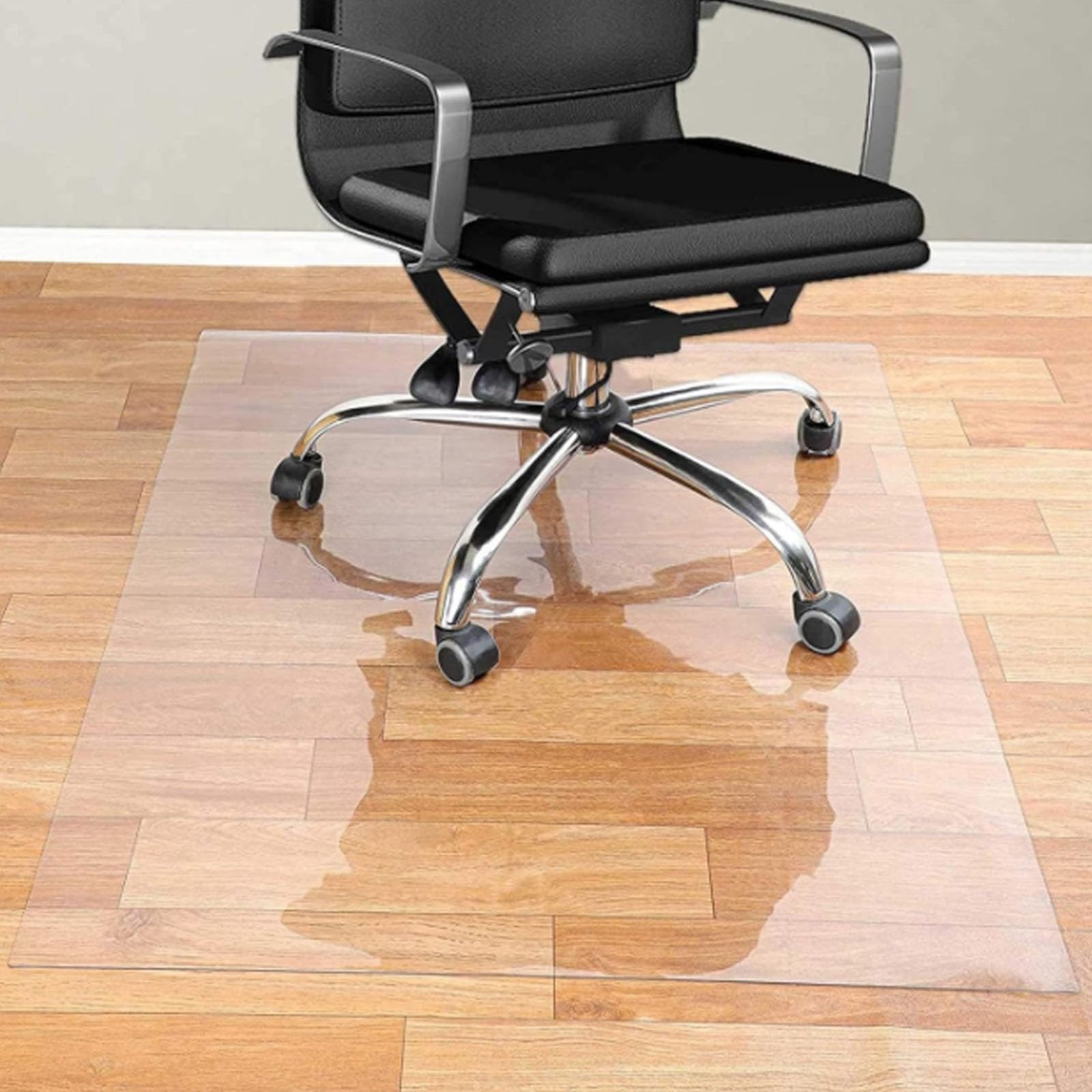Office Chair Mat for Carpet & Hardwood Floor Clear Floor Protector Mat Multipurpose Scratch Resistant Rectangle Chair Pad Waterproof Non-Slip Thick 0.04" 0.06" (Color : T1mm/0.04")