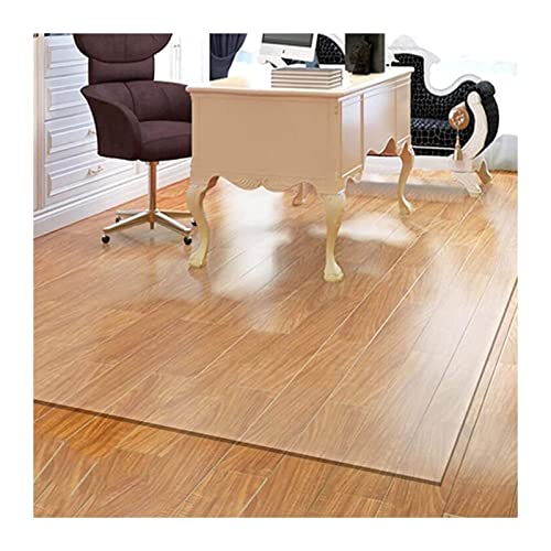 Clear PVC Desk Chair Mat Transparent Plastic Runner Rugs for Hardwood Floors/Carpet Protector, Large Office Chair Mat for Floor Protection,1.5mm Thick,60/80/95/100/115/120/135/140/150/155/160cm Wide,