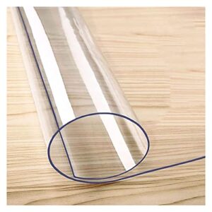 Clear PVC Desk Chair Mat Transparent Plastic Runner Rugs for Hardwood Floors/Carpet Protector, Large Office Chair Mat for Floor Protection,1.5mm Thick,60/80/95/100/115/120/135/140/150/155/160cm Wide,