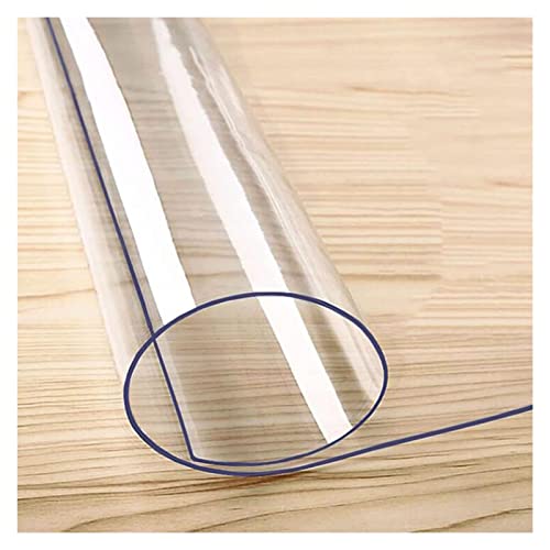 Clear PVC Desk Chair Mat Transparent Plastic Runner Rugs for Hardwood Floors/Carpet Protector, Large Office Chair Mat for Floor Protection,1.5mm Thick,60/80/95/100/115/120/135/140/150/155/160cm Wide,