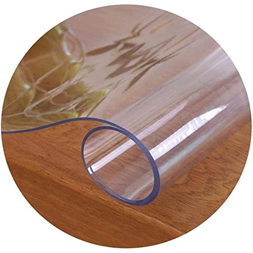 Clear PVC Desk Chair Mat Floor Mat Large,PVC Transparent Office Computer Floor Protector Non-Slip Durable,1.5mm Thick,95/115/135/155cm Wide,100-600cm Length for Office & Home (Color : Thick 1.5mm, S