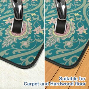 Mapuon Heavy Duty Desk Chair Mat for Carpet & Hardwood Floors, 48" x 36" Exquisite Jacquard Floor Mat Office Chair Mat for Carpeted Floors and Hardwood Floor for Home Office
