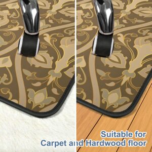 Mapuon Heavy Duty Desk Chair Mat for Carpet & Hardwood Floors, 48" x 36" Exquisite Jacquard Floor Mat Office Chair Mat for Carpeted Floors and Hardwood Floor for Home Office