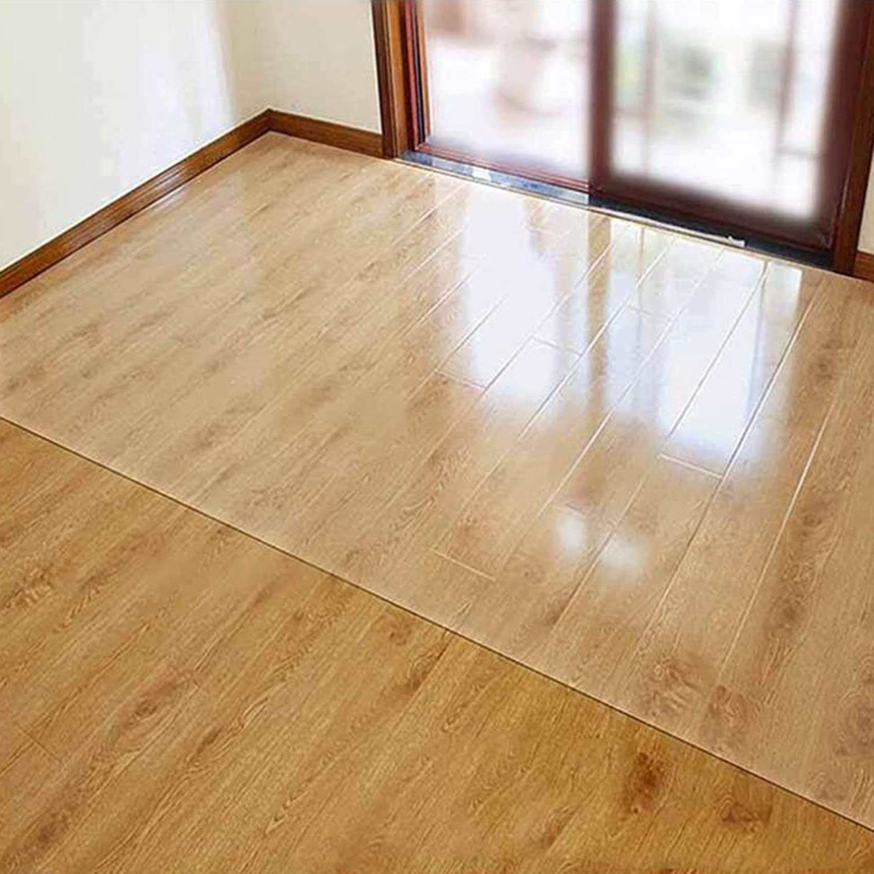 Clear PVC Desk Chair Mat Office Chair Mat for Hardwood Floor, Rectangular Vinyl Floor Protector Mat, Non-Slip Durable Floor Protector Mat for Office Home Hard Floor Carpet-70cm/90cm/110cm/130cm/150cm