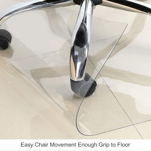 Clear PVC Desk Chair Mat 1.5mm Carpet Protector for Hardwood Floors,100% Waterproof Vinyl Plastic Floor Mat,Chairmats Non-Slip, wear-Resistant, Easy to Clean, for Office Home Hard Floor Carpet,80-160c