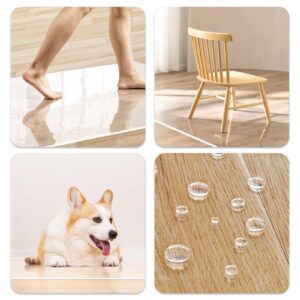 Large Office Chair Mat for Carpet 1.5mm 36"x48" 48"x48" Clear Desk Chair Mat for Low Pile Carpeted Floors Easy Glide Plastic Floor Mat for Office Chair On Carpet Can Be Used On Carpet Or Hard Floor (