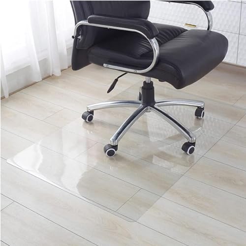 Clear PVC Desk Chair Mat 1mm Clear PVC Floor Protector Mat,Office Chair Mat,Plastic Vinyl Floor Runner Protector Waterproof Dustproof,70/90/110/130/150cm Wide,100-280cm Length for Office & Home (Colo