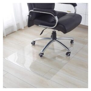 Clear PVC Desk Chair Mat Transparent Floor Protector,Vinyl Floor Protector Mat,Chair Mat-PVC Transparent Non-Slip Durable Floor Protector Mat for Office Home Hard Floor Carpet1.5mm Thick,125/135/145/1