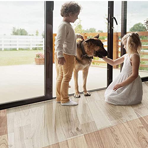 Clear PVC Desk Chair Mat Chair Mat for Floor Protection, for Hardwood Floors/Carpet Protector, Plastic Carpet PVC Transparent High Impact Strength Office HouseholdNot Deformed Floor mat,1mm,100-160cm