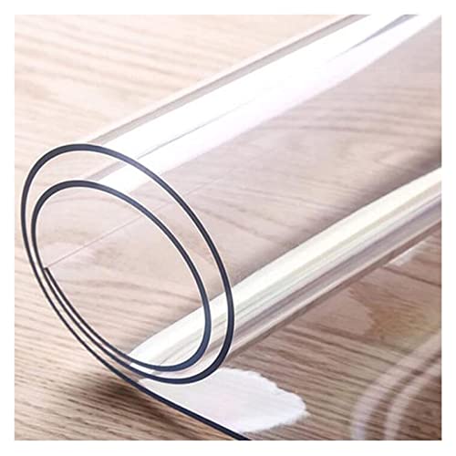 Clear PVC Desk Chair Mat Chair Mat for Floor Protection, for Hardwood Floors/Carpet Protector, Plastic Carpet PVC Transparent High Impact Strength Office HouseholdNot Deformed Floor mat,1mm,100-160cm