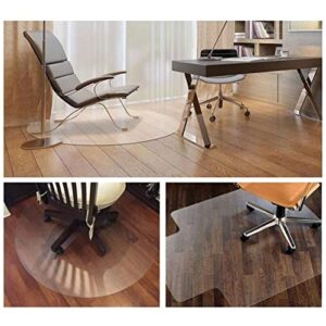 Clear PVC Desk Chair Mat 1.5mm Office Chair Mat for Hard Wood Floors Clear Rectangle PVC Floor Mat Protector Multipurpose Vinyl Roll for Hallway Entryway Foyer Hall Area Rugs,60/80/100/120/140cm Wide