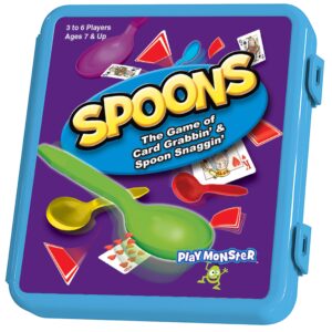 spoons in a case, spoons game, family games for kids and adults, travel game, fun games for family game night, card games for kids, board games for kids 8-12, kids games ages 8-12, games for adults