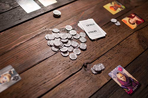 Coup - The Fast, Fun Bluffing Party Game for 2-6 Players. Perfect for Family Game Night with your Teens or Friends. Can you get away with your bluff? Over 1 Million copies sold!