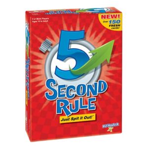 5 Second Rule Game - Simple Questions Card Game for Family Fun, Party, Kids, Travel, Game Night & Sleepovers - Think Fast and Shout Out Answers - For Ages 10+