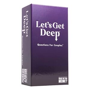 WHAT DO YOU MEME? Let's Get Deep - Conversation Cards for Couples, Love Language Card Game for Date Nights