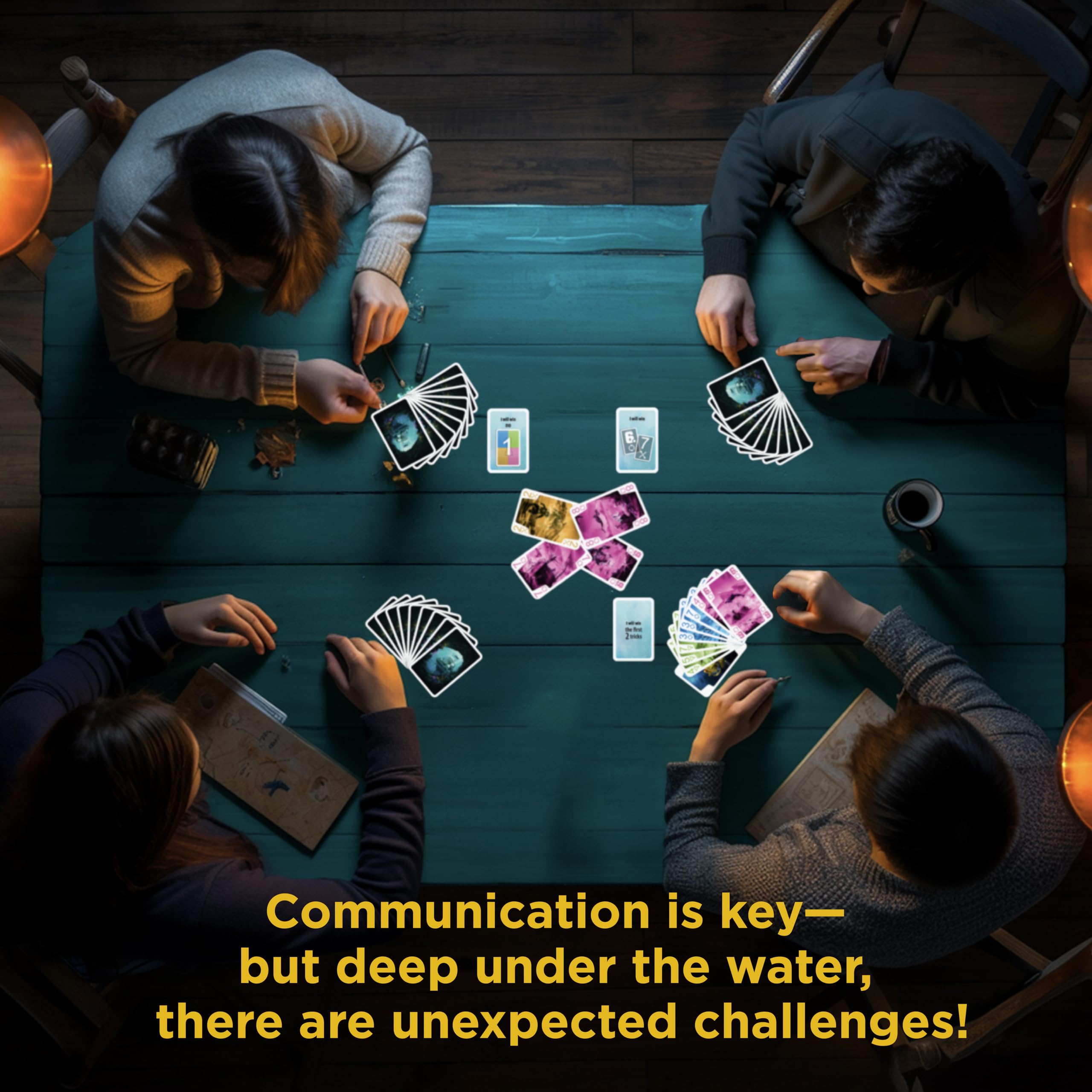 The Crew - Mission Deep Sea | Card Game | Cooperative | 2 to 5 Players | Ages 10+ | Trick-Taking | 32 Levels of Difficulty | Endless Replayability