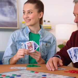 SEQUENCE- Original SEQUENCE Game with Folding Board, Cards and Chips by Jax ( Packaging may Vary ) White, 10.3" x 8.1" x 2.31"