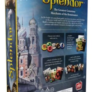 Splendor Board Game (Base Game) - Strategy Game for Kids and Adults, Fun Family Game Night Entertainment, Ages 10+, 2-4 Players, 30-Minute Playtime, Made by Space Cowboys