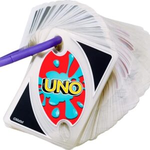 Mattel Games ​UNO Splash Card Game for Outdoor Camping, Travel and Family Night with Water-Resistent Plastic Cards