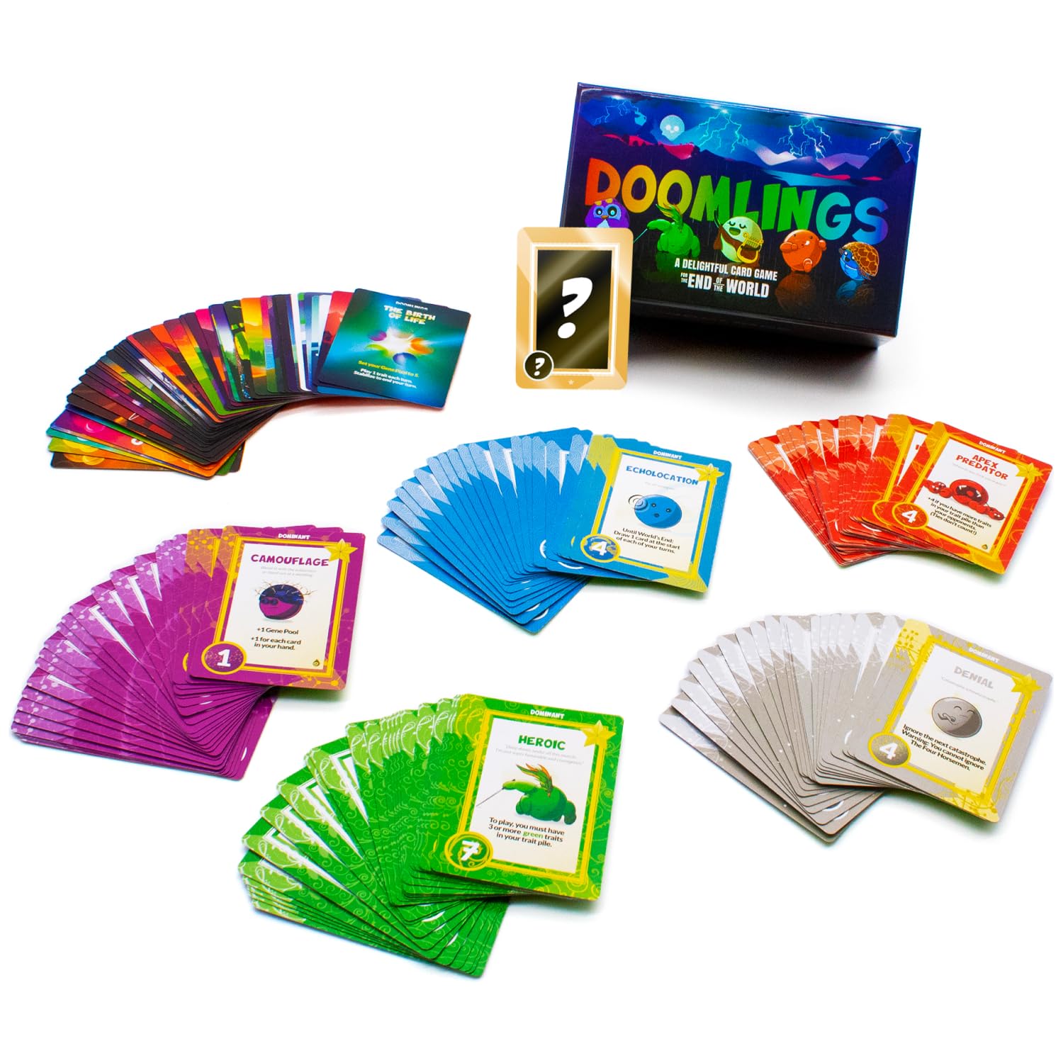 Doomlings Classic Card Game (Lightning Edition) Fun Family Card Game for Adults Teens & Kids for Game Night & Travel Game | 2-6 Players, Ages 10+