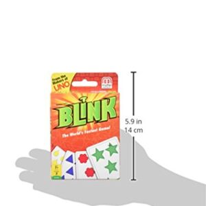 Mattel Games Reinhard Staupe's Blink Family Card Game, Travel-Friendly, with 60 Cards and Instructions, Great for 7 Year Olds and Up