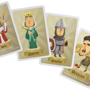 Blue Wasatch Games Rank - A Royally Fun Card Game for Friends and Family Where Someone Can Rise from Beggar and Rule as King