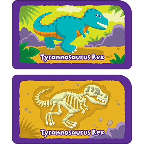 School Zone - Dino Dig Card Game - Ages 4+, Preschool to Kindergarten, Dinosaurs, Dinosaur Names, Counting, Matching, Vocabulary, and More (School Zone Game Card Series)