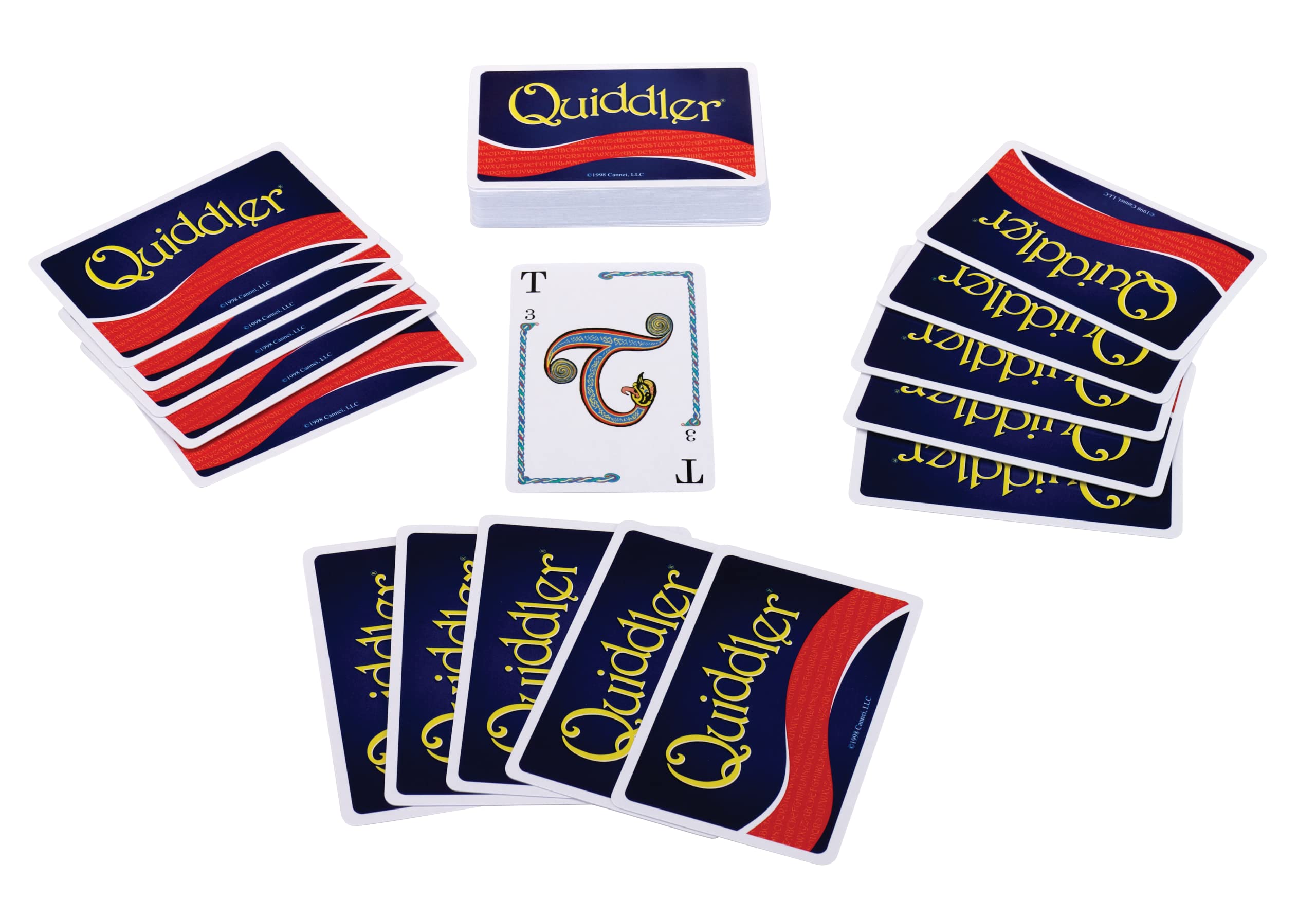 Quiddler — Card Game — Make Short Words With Cards to Win — For Family Game Nights — Ages 8+