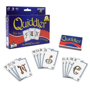 Quiddler — Card Game — Make Short Words With Cards to Win — For Family Game Nights — Ages 8+