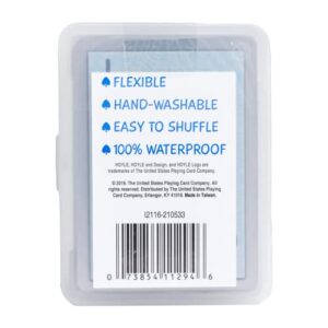 Hoyle Waterproof Playing Cards, Clear, 1 Deck