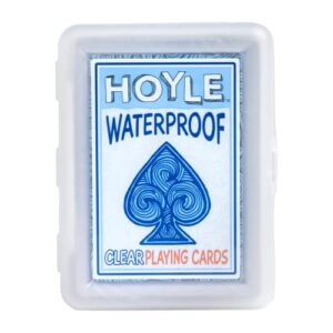 Hoyle Waterproof Playing Cards, Clear, 1 Deck