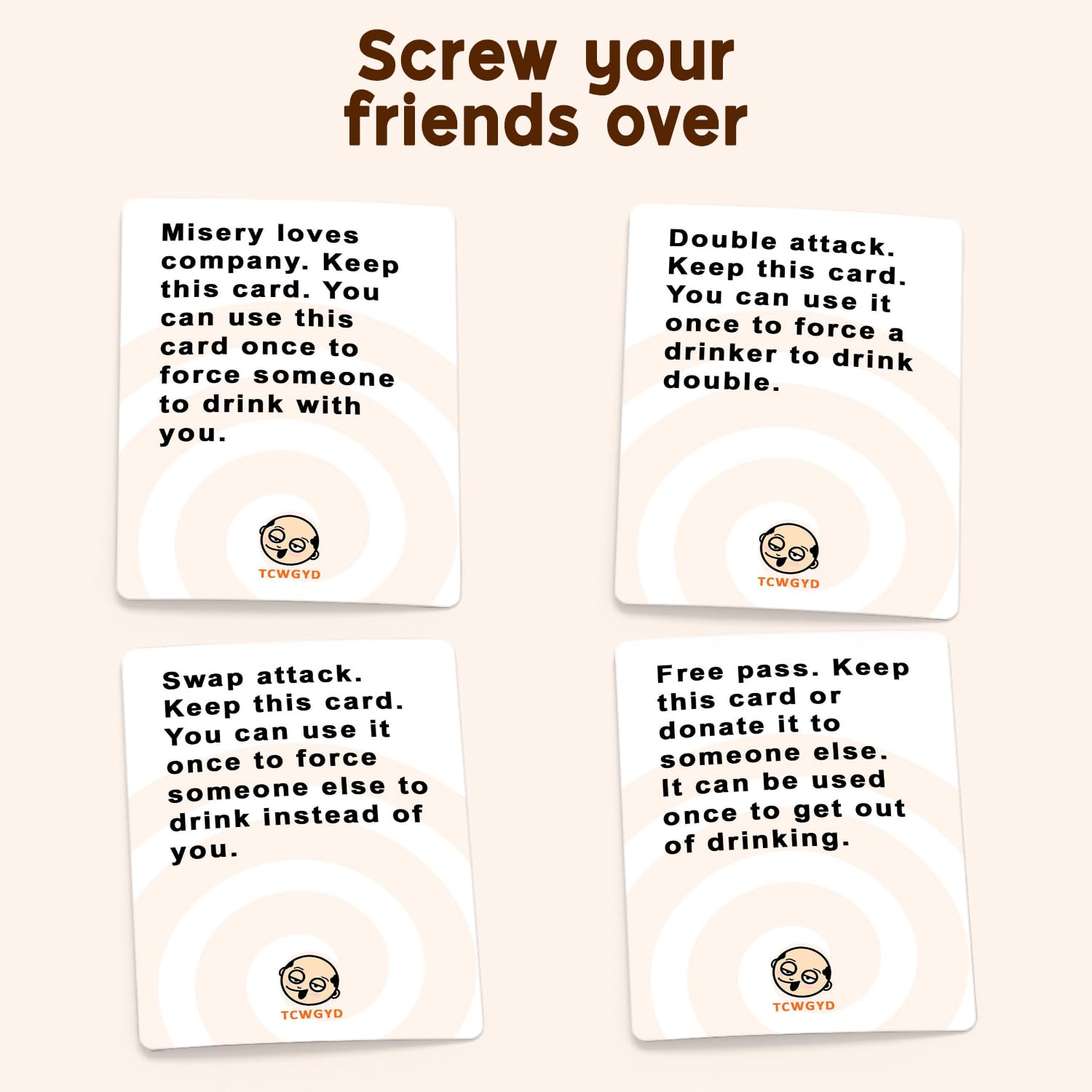 These Cards Will Get You Drunk, Fun Adult Drinking Game for Parties