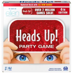 head’s up party game 4th edition, word guessing board game for kids and families ages 8 and up