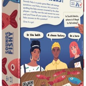 Big Potato Sounds Fishy Board Game: The Bluffing Family Game for Kids 10+ - Best New Family Quiz Games, Trivia Games for Groups of People