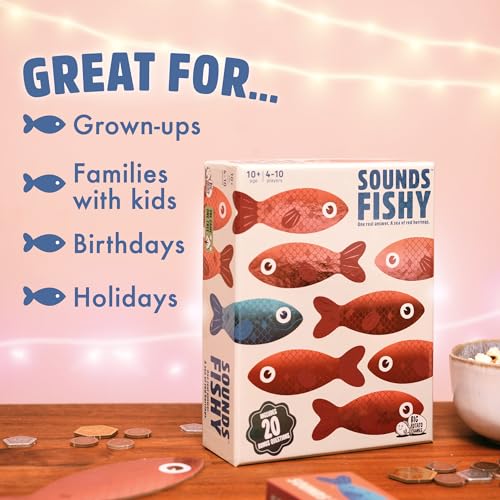 Big Potato Sounds Fishy Board Game: The Bluffing Family Game for Kids 10+ - Best New Family Quiz Games, Trivia Games for Groups of People