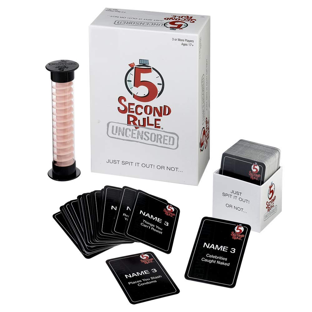 5 Second Rule Uncensored - Fun Card Game for Game Night with Friends - for Ages 17 and Up
