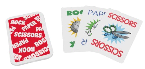 JAX Rock Paper Scissors Card Game Bilingual - It's the Fast, Fun Card Version of the Classic Game of Rock Paper Scissors, Ages 4 and Up, 2 Players