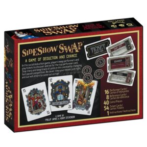 Bicycle Sideshow Swap - A Game of Deduction - Card Game - 2-8 Players - Ages 8+ , Black