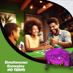 Speedy Monsters Kids Card Games, 2 Fun, Fast-paced Card Games for Kids 8-12. Easy to Learn. No Reading Required- Kid Card Games ages 4-8. Kids Games and Family Game Night Friendly |2-6 Players