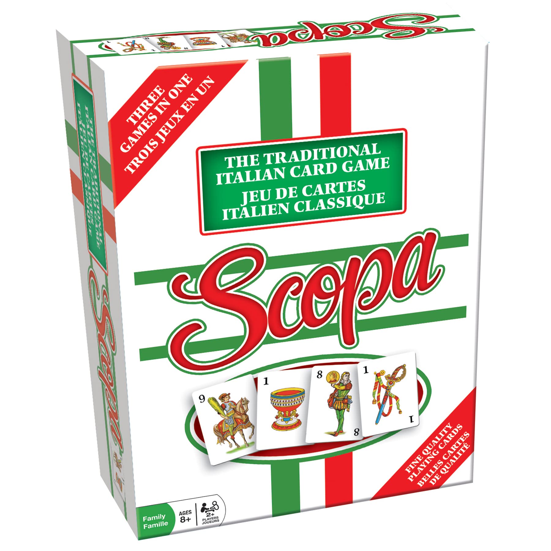 Imagination Outset Media : Scopa (Bilingual)- 3 Games in 1, Develops Critical Thinking Skills