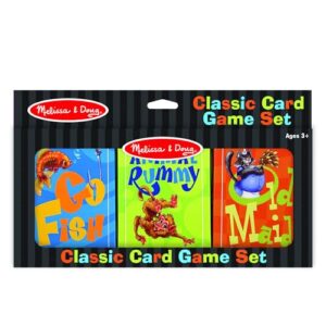 Melissa & Doug Classic Card Games Set - Old Maid, Go Fish, Rummy - FSC Certified