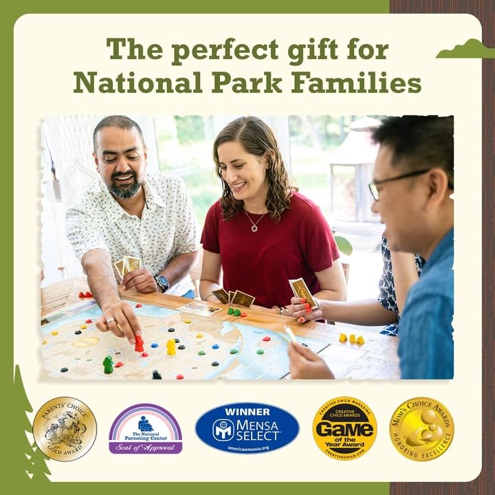 Underdog Games Trekking The National Parks - The Award-Winning Family Board Game | Designed for National Park Lovers | Great for Kids Ages 10 and Up | Easy to Learn