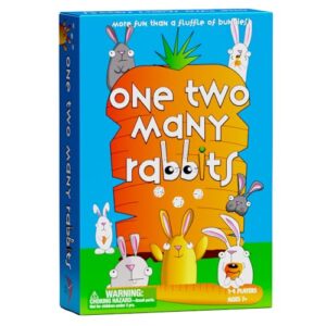 three archers games one two many rabbits card & dice game | fun family game | entertaining and educational | 10-20 minutes, 1-4 players, ages 7 and up