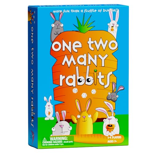 Three Archers Games One Two Many Rabbits Card & Dice Game | Fun Family Game | Entertaining and Educational | 10-20 Minutes, 1-4 Players, Ages 7 and up