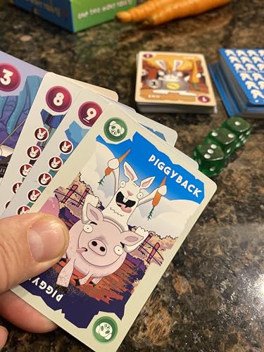 Three Archers Games One Two Many Rabbits Card & Dice Game | Fun Family Game | Entertaining and Educational | 10-20 Minutes, 1-4 Players, Ages 7 and up