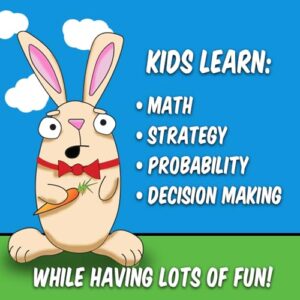 Three Archers Games One Two Many Rabbits Card & Dice Game | Fun Family Game | Entertaining and Educational | 10-20 Minutes, 1-4 Players, Ages 7 and up