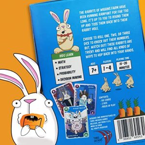 Three Archers Games One Two Many Rabbits Card & Dice Game | Fun Family Game | Entertaining and Educational | 10-20 Minutes, 1-4 Players, Ages 7 and up