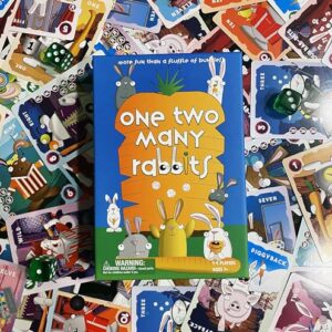 Three Archers Games One Two Many Rabbits Card & Dice Game | Fun Family Game | Entertaining and Educational | 10-20 Minutes, 1-4 Players, Ages 7 and up